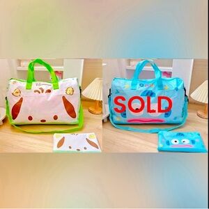 Sanrio Pochacco Duffle Bag w/ luggage slot (1 item)